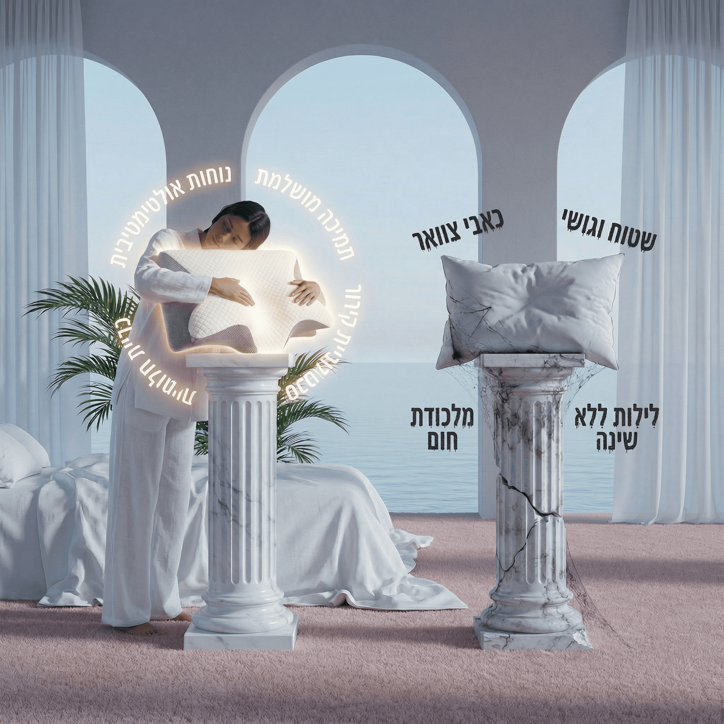 ™com-pillow-כרית אורטופדית לשינה עמוקה ובריאה